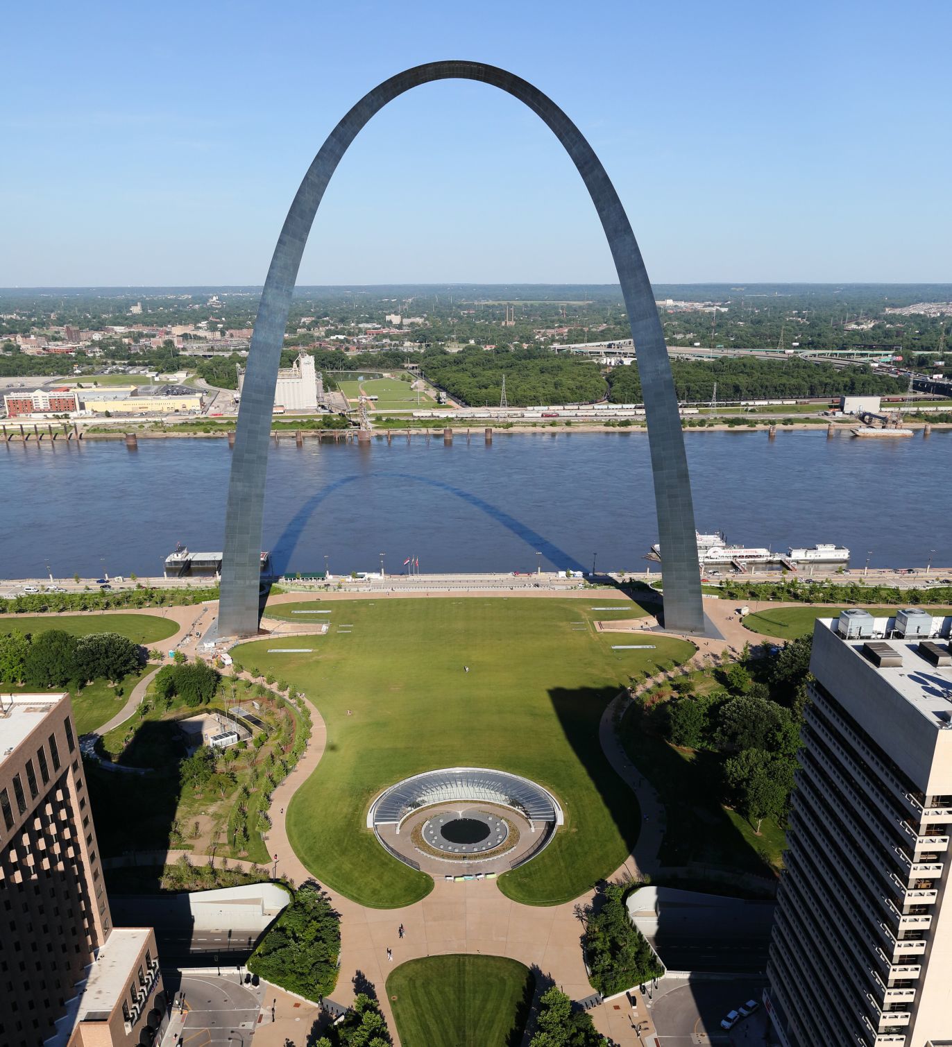 St. Louis Arch and redesigned entrance